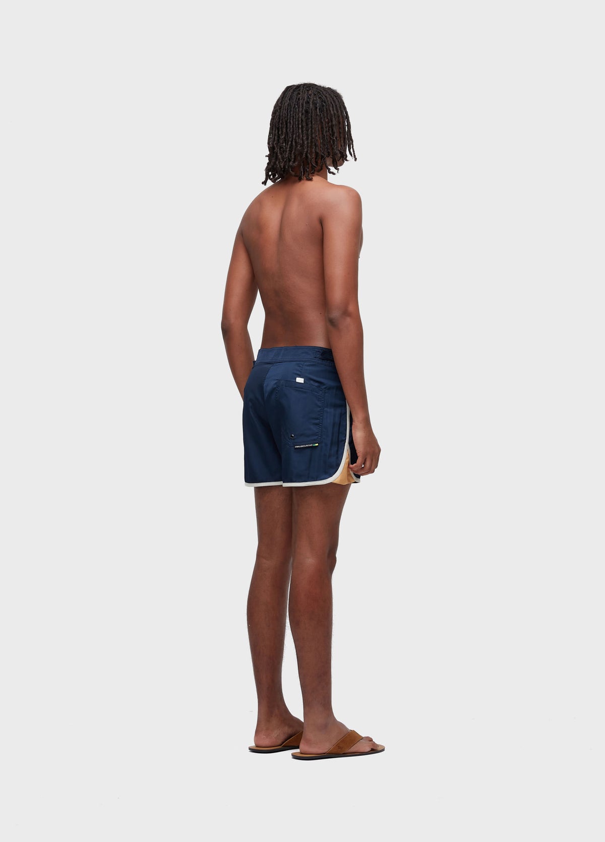 Short Surf Seventy Texture Marinho/Mostarda – Osklen – foto 6