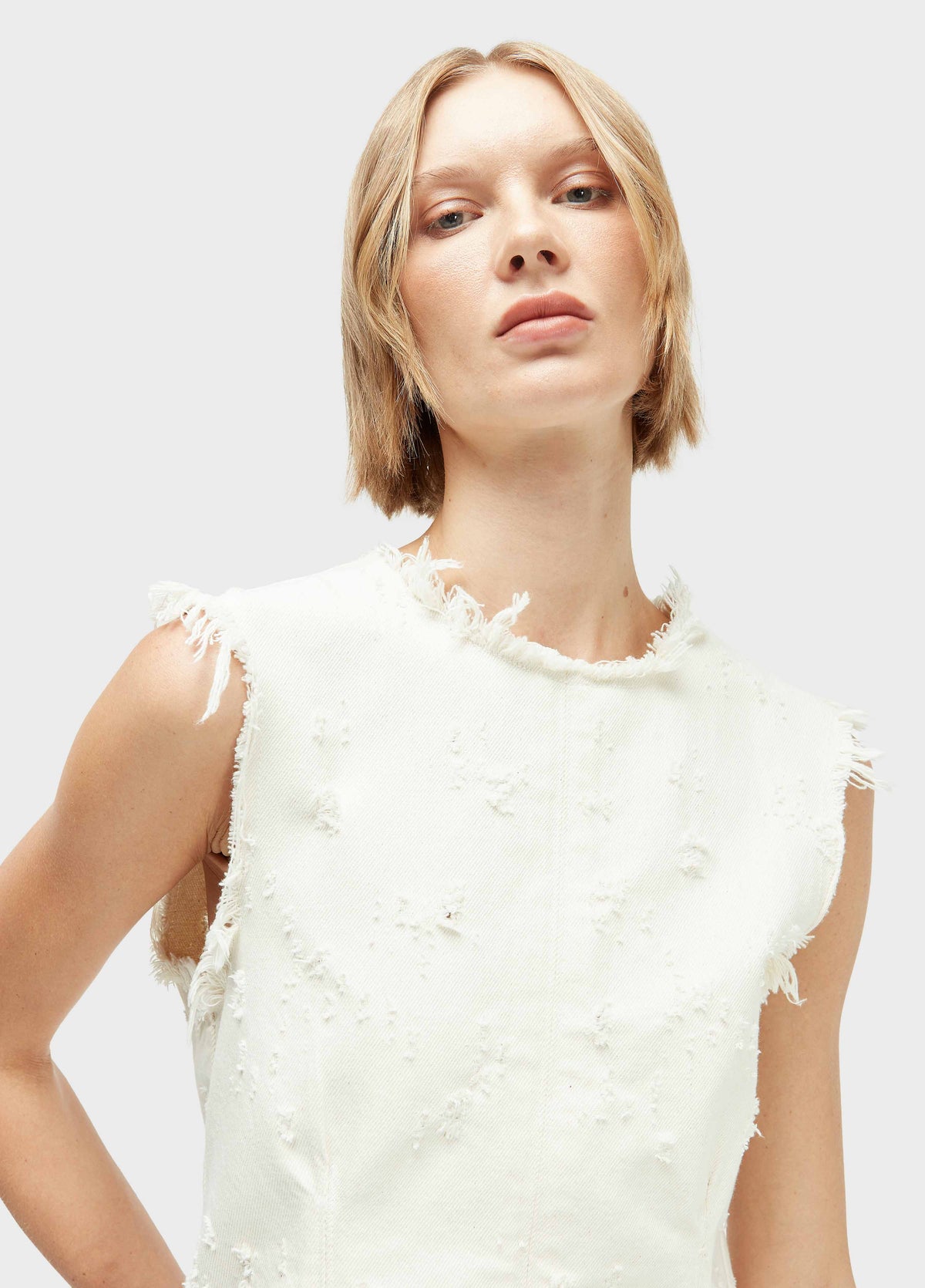 Blusa Sleeveless Denin Texture Cru – Osklen – foto 6