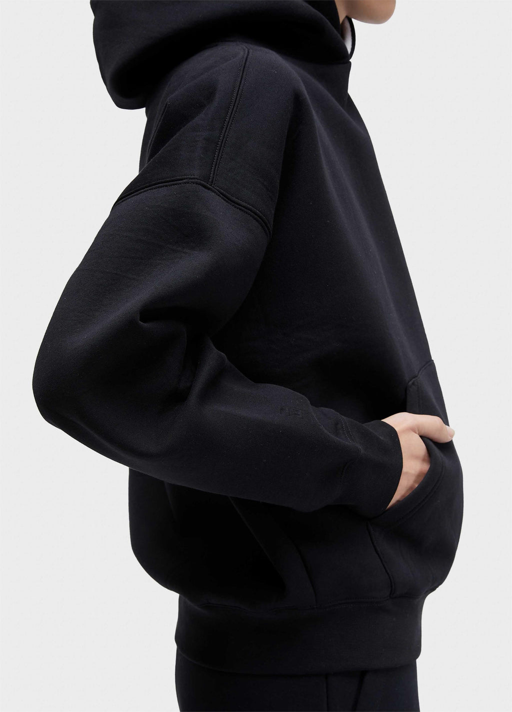 Casaco Double Capuz Moletom Fleece Preto Off-White – Osklen – foto 3
