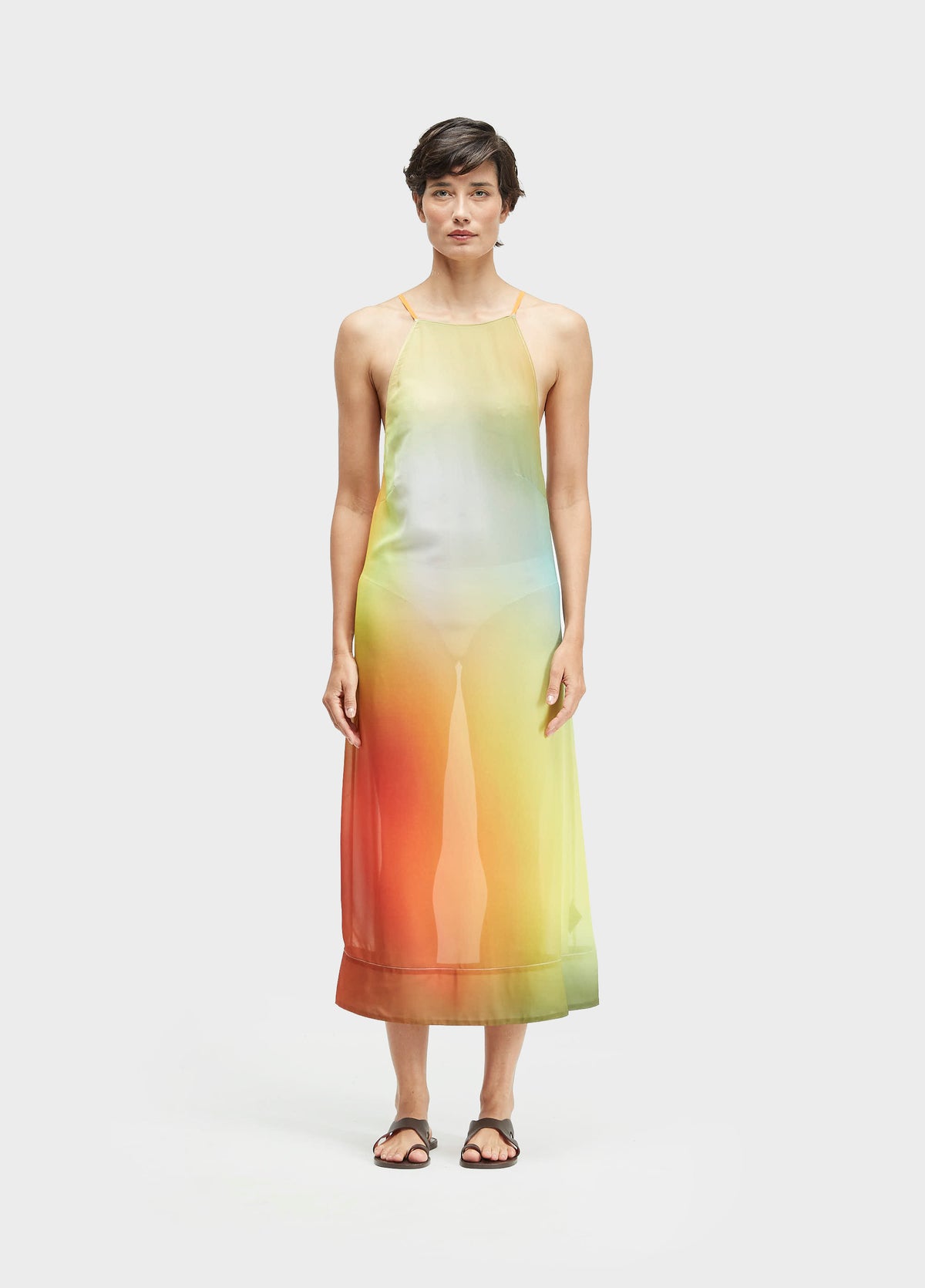 VESTIDO NADADOR PLISSADO COLOR SPECTRUM