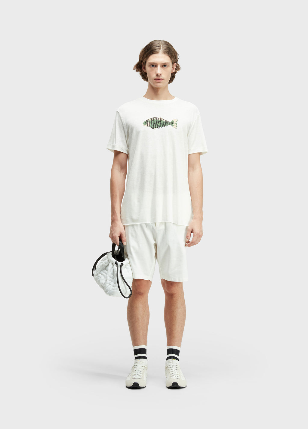 Bermuda Alfaiataria Basic Linen Off-White – Osklen – foto 1