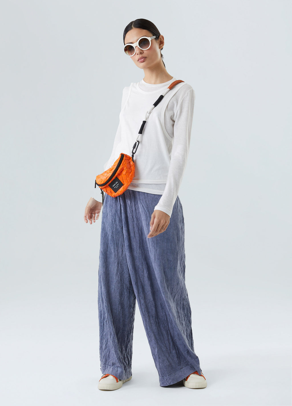 CALÇA TRANSPASSADA WRINKLE MARMORIZADA