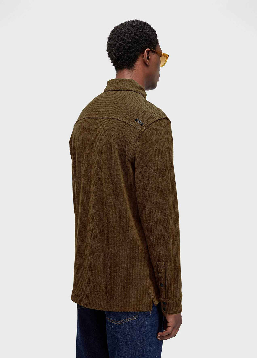 Camisa Towelling Rib ML Marrom Onix – Osklen – foto 4
