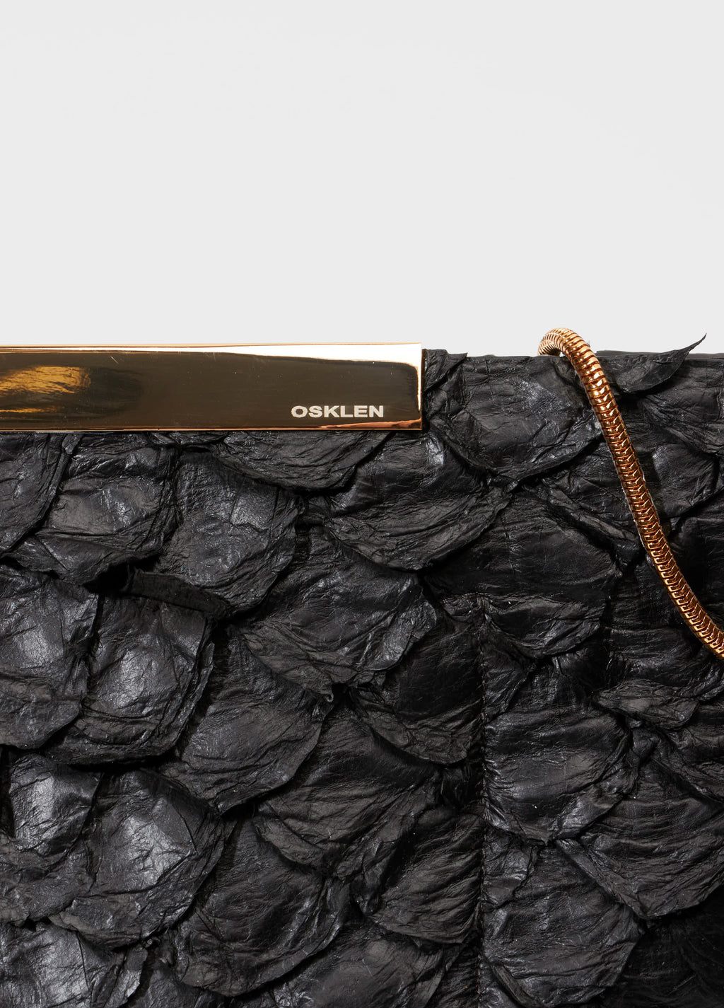 Bolsa Pirarucu Ité Preto/Dourado – Osklen – foto 5