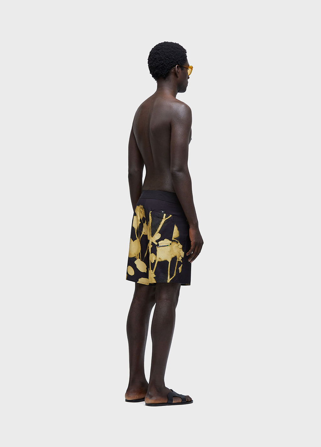 Bermuda Surf Rose Gema Preto/Amarelo – Osklen – foto 3