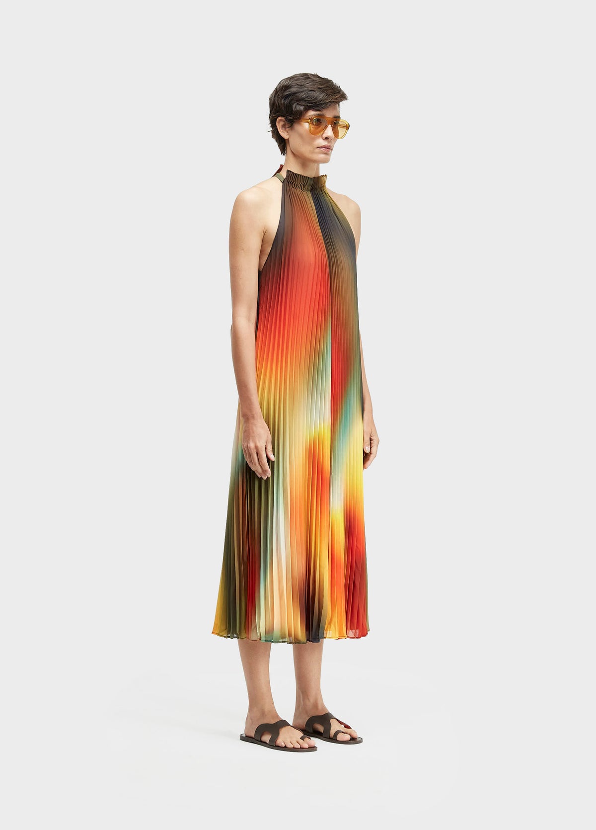VESTIDO NADADOR PLISSADO COLOR SPECTRUM