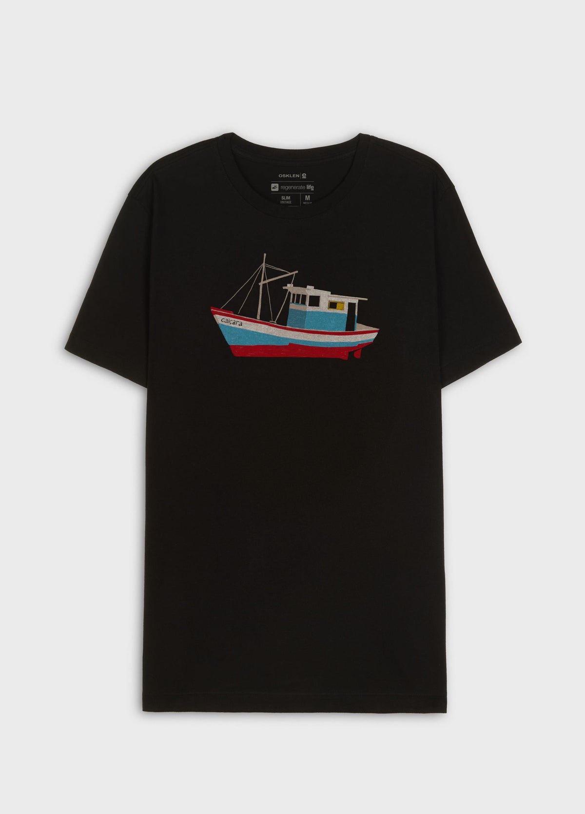 T-SHIRT SLIM VINTAGE BARCO MC