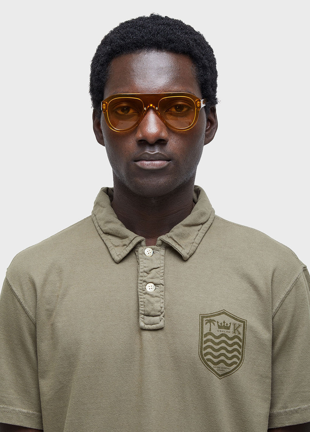 Camisa Polo Stone MC Colors Forest – Osklen – foto 3