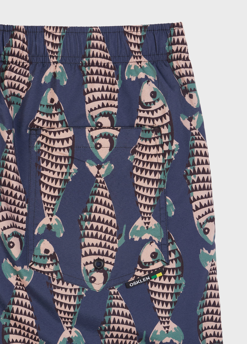 Beach Short Aquaone Fish Flow Marinho/Caqui – Osklen – foto 2