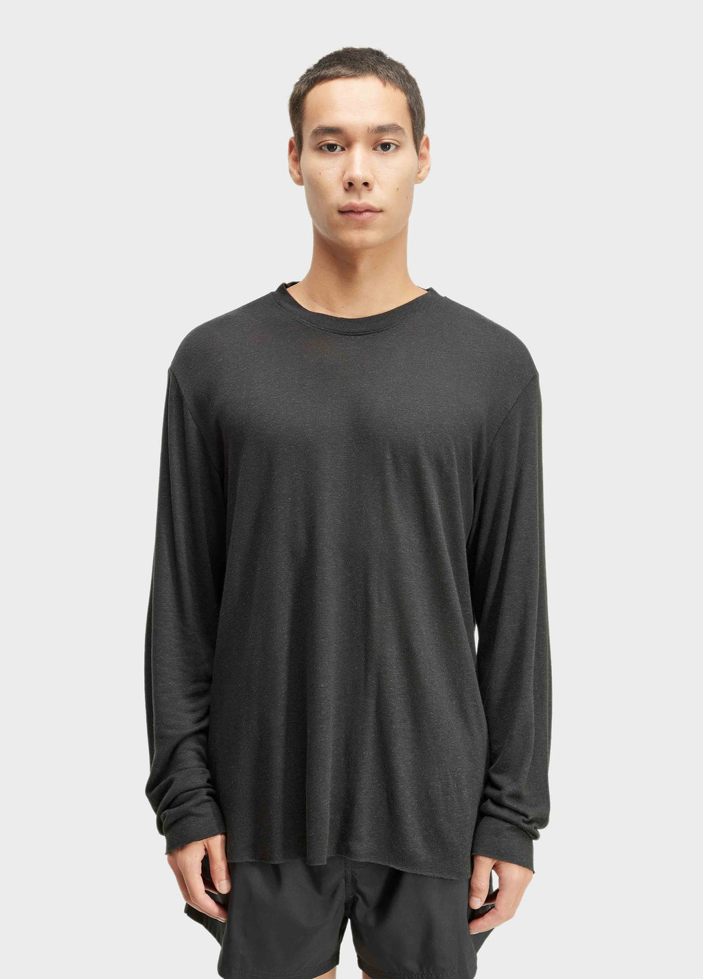 T-Shirt Visual Linen Cut ML Preto – Osklen – foto 1