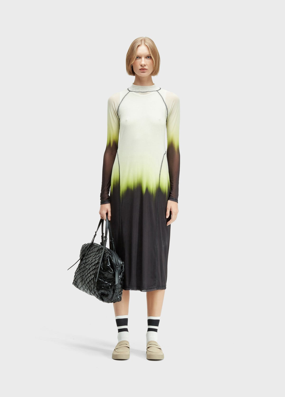 VESTIDO TULE BLURRED NEON