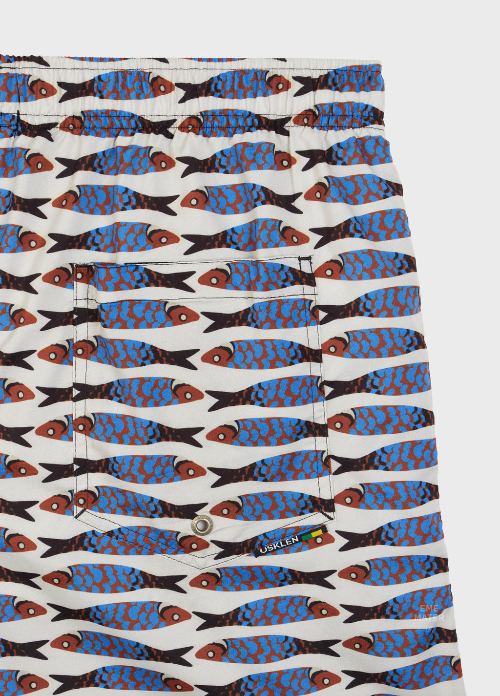 BEACH SHORT AQUAONE FLEX CARDUME AREIA/MARINHO
