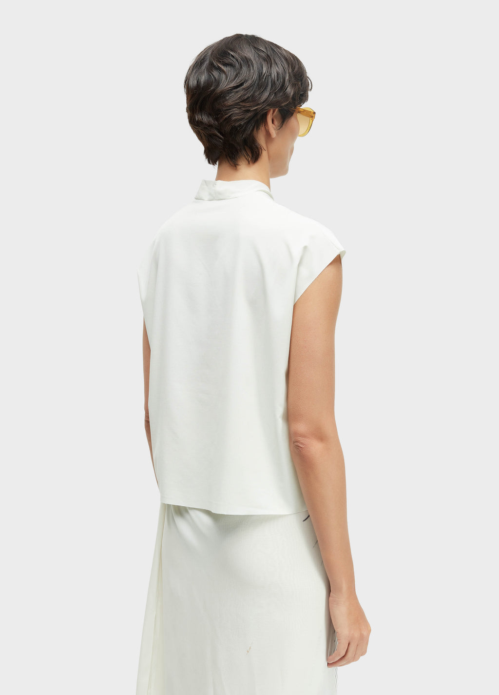 Blusa Sleeveless V Superlight Off-White – Osklen – foto 4