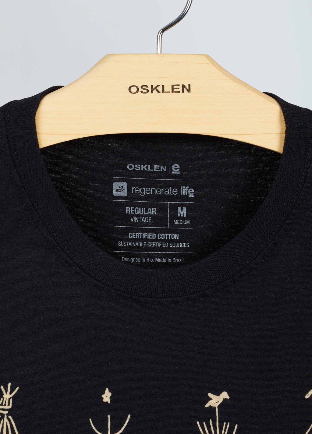 T-Shirt Vintage Orixás Preto – Osklen – foto 3