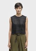 Blusa Sleeveless Pences Linho Reciclado Preto – Osklen – foto 1