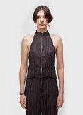 Blusa Raglan Wrinkled Satin Double Face Preto/Caqui – Osklen – foto 1