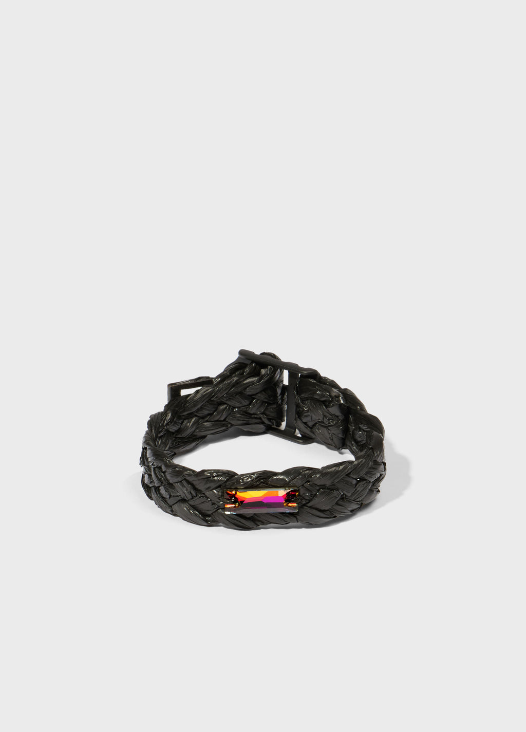 Pulseira Cristal Solitário Ráfia Preto – Osklen – foto 1