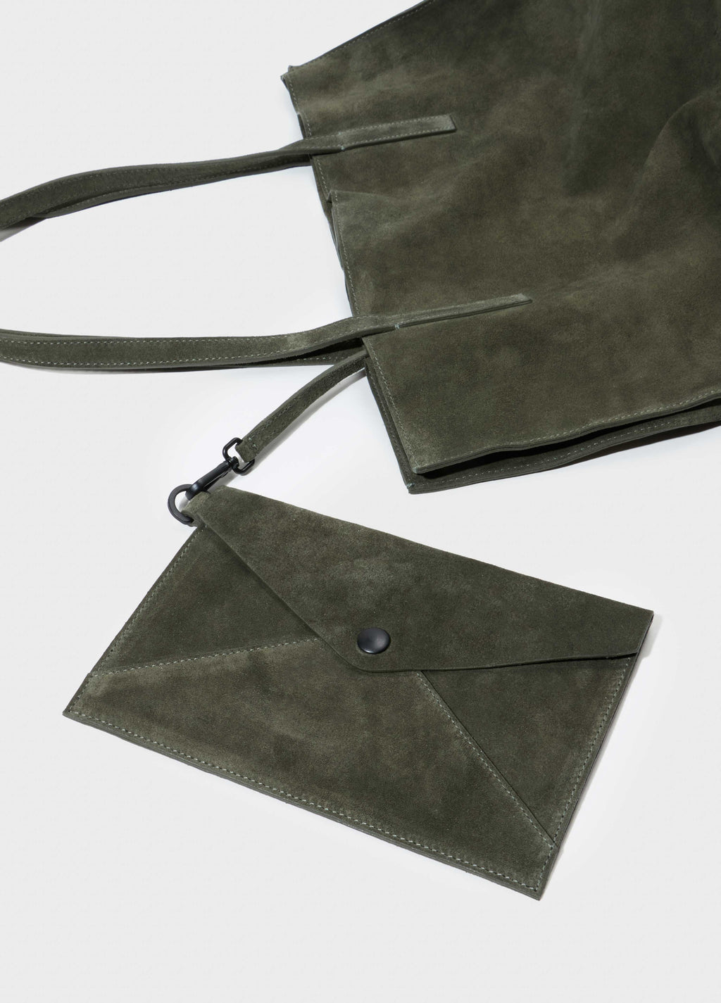 Bolsa Tote Yvi Camurça Forest – Osklen – foto 4