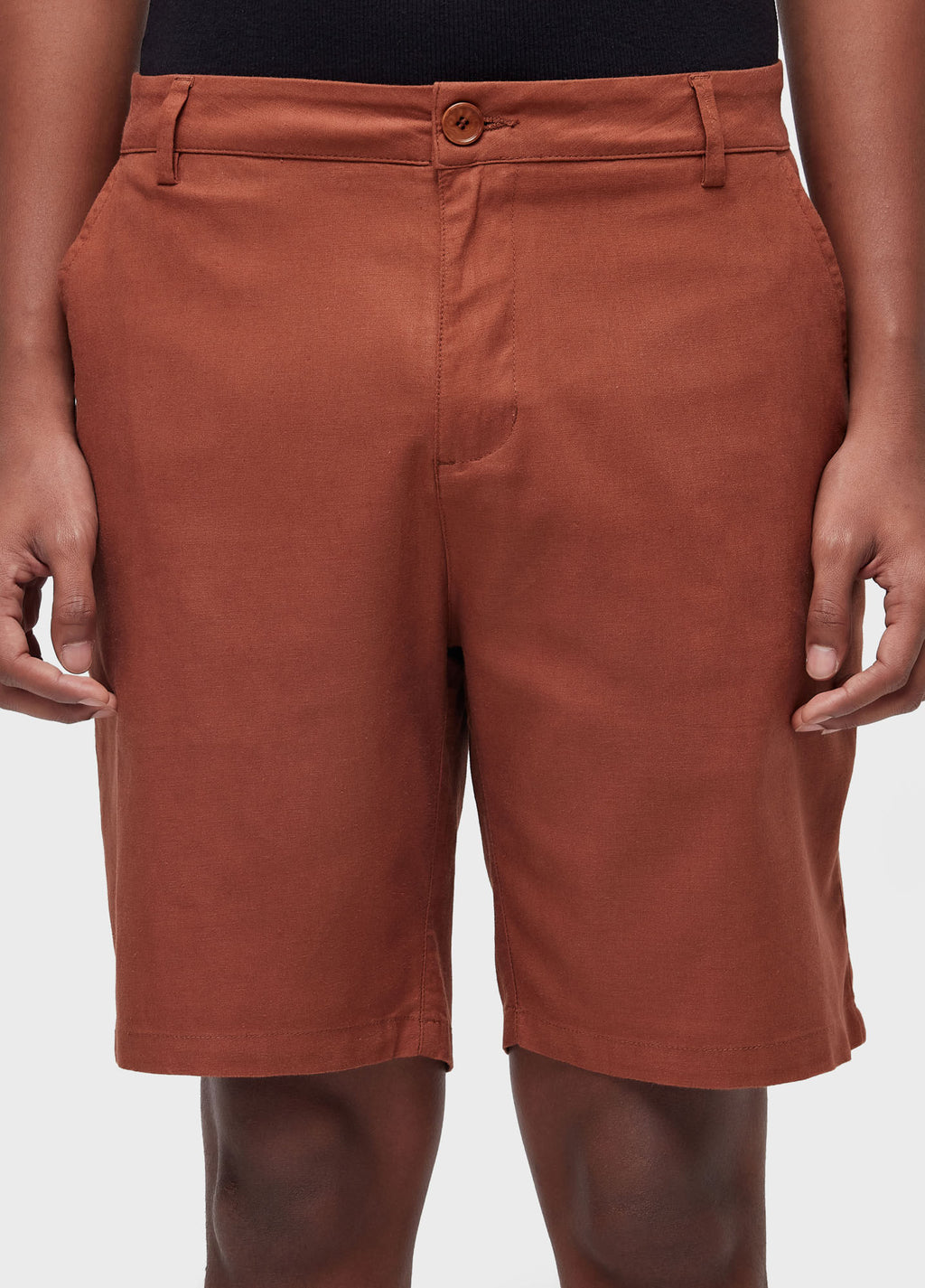 Bermuda Alfaiataria Basic Linen Marrom – Osklen – foto 3