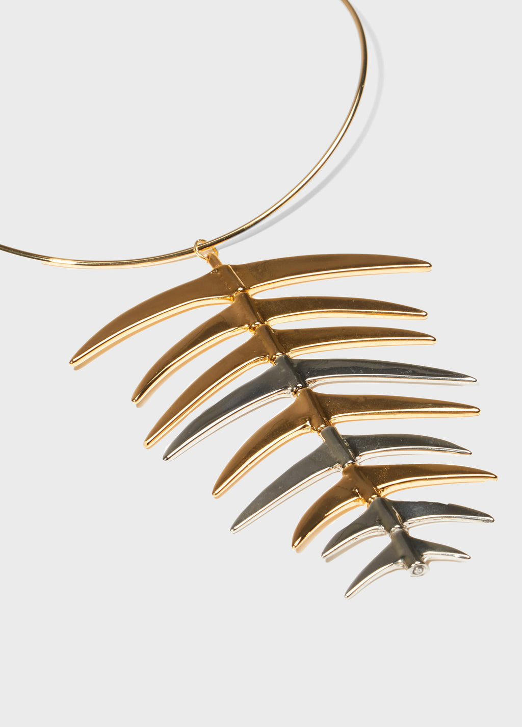 Colar Spine Part Prata/Dourado – Osklen – foto 3